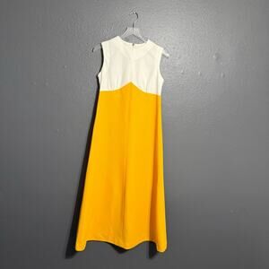 Vintage 1970's A-Line Midi Dress Size M